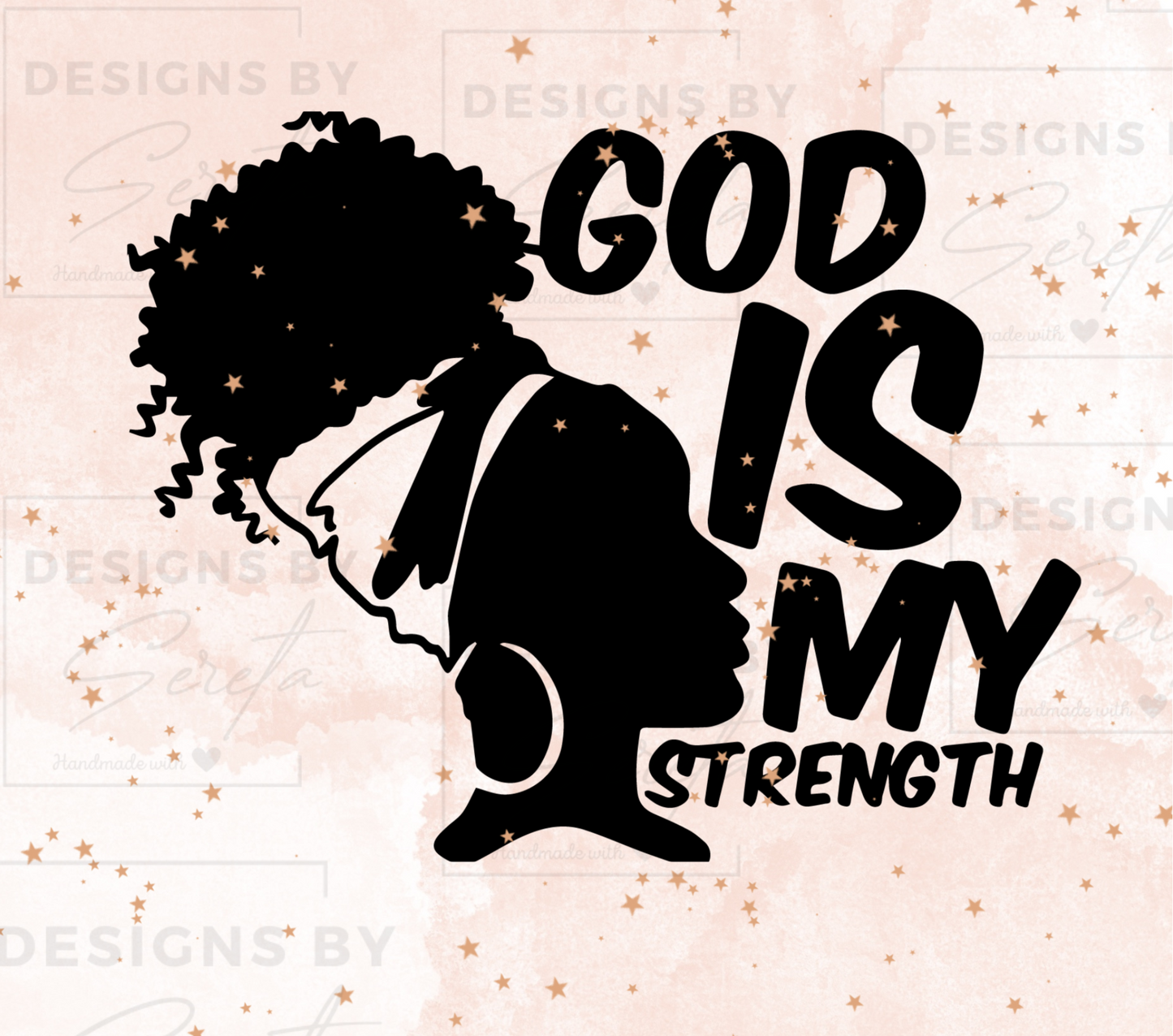 God is My Strength 20z Tumbler