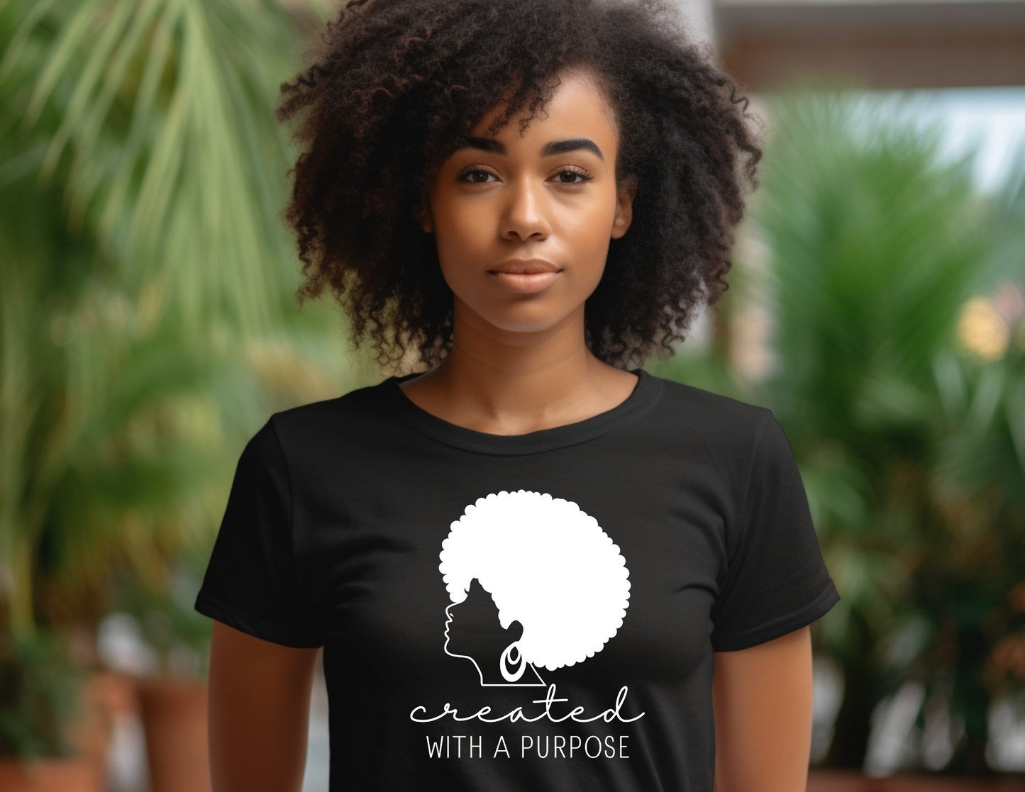 Created with a Purpose Afro Unisex T-Shirt